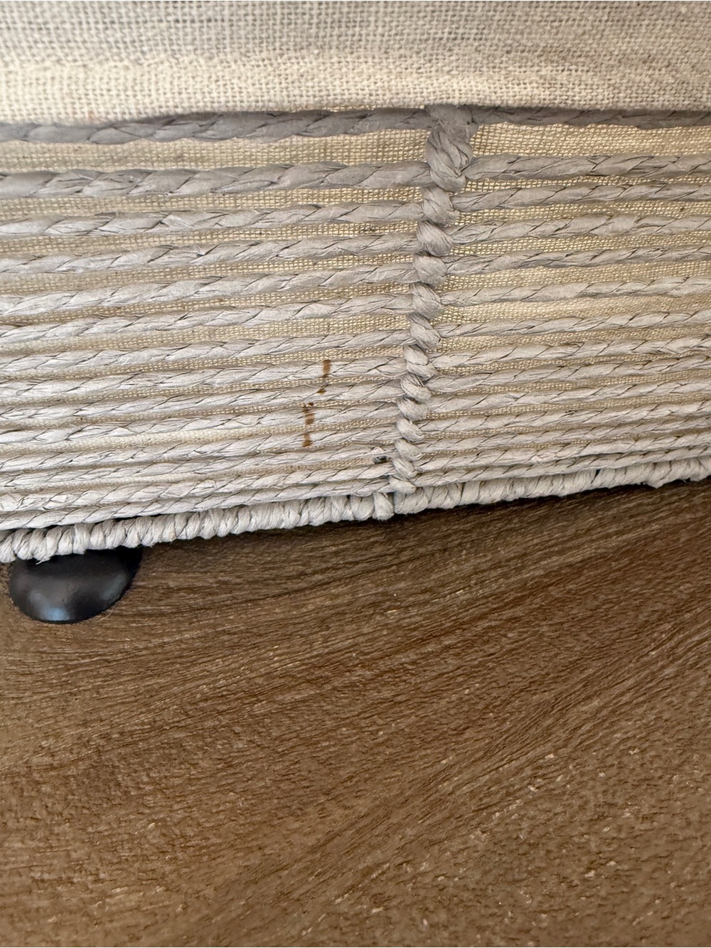 NWT Brightroom Handcrafted Paper Rope Storage Basket with Removable Liner Neutra - Picture 7 of 7